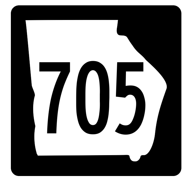 Georgia State Route 705 Sticker R4058 Highway Sign Road Sign Decal