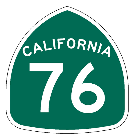 California State Route 76 Sticker Decal R993 Highway Sign Road Sign - Winter Park Products