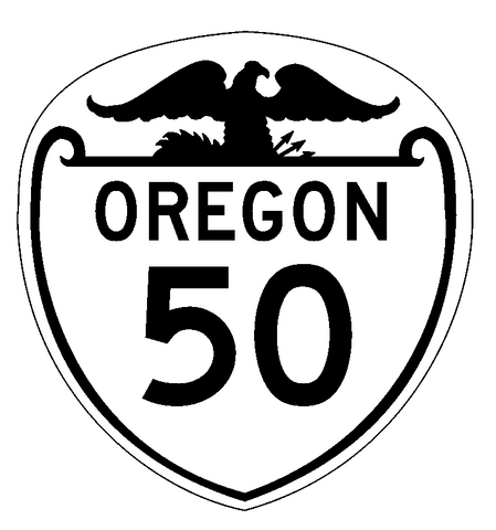 Oregon Route 50 Sticker Decal R1040 Highway Sign Road Sign - Winter Park Products