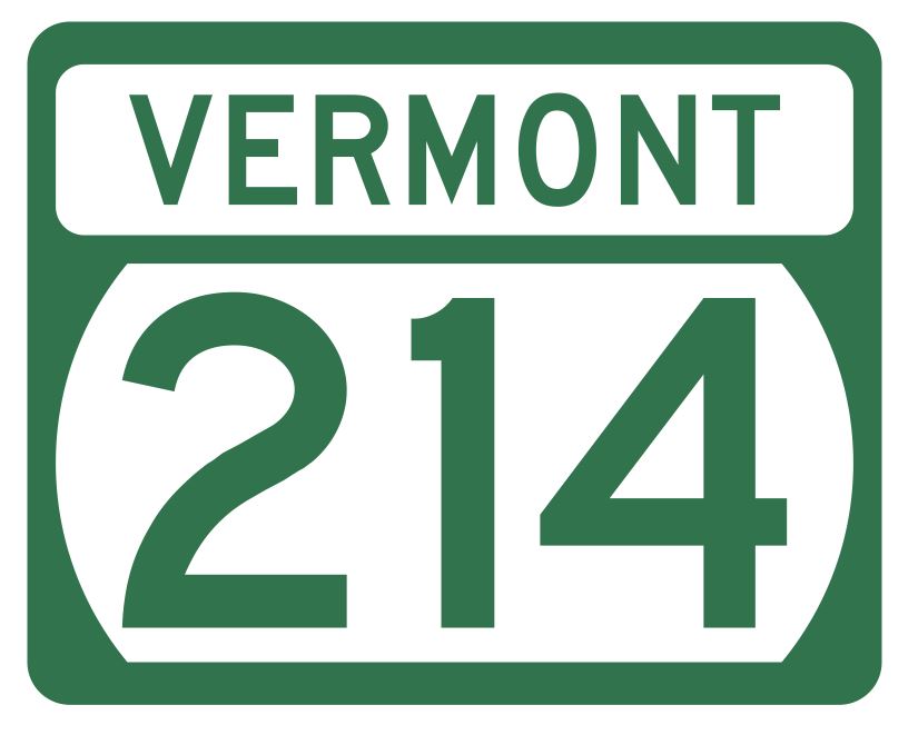 Vermont State Highway 214 Sticker Decal R5341 Highway Route Sign