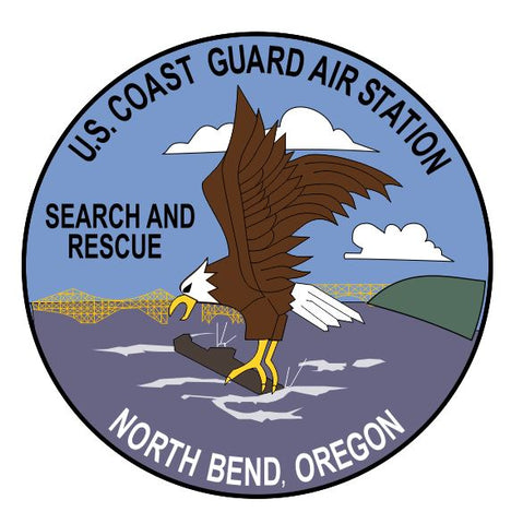 Coast Guard Air Station North Bend Sticker M734 Oregon