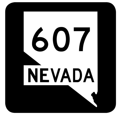 Nevada State Route 607 Sticker R3108 Highway Sign Road Sign