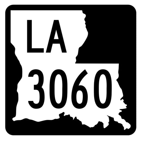 Louisiana State Highway 3060 Sticker Decal R6501 Highway Route Sign