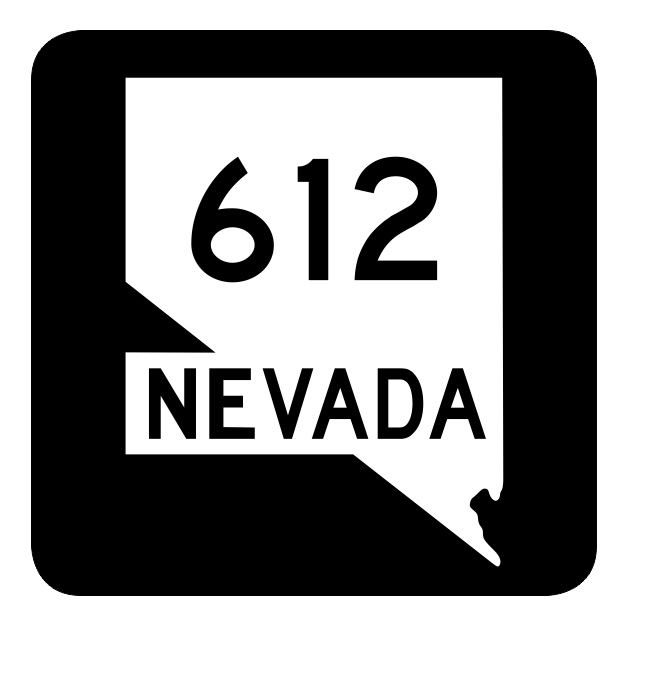 Nevada State Route 612 Sticker R3112 Highway Sign Road Sign