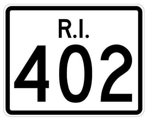 Rhode Island State Road 402 Sticker R4274 Highway Sign Road Sign Decal