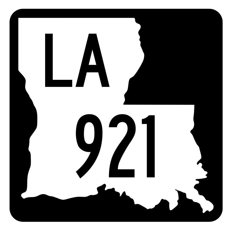 Louisiana State Highway 921 Sticker Decal R6194 Highway Route Sign