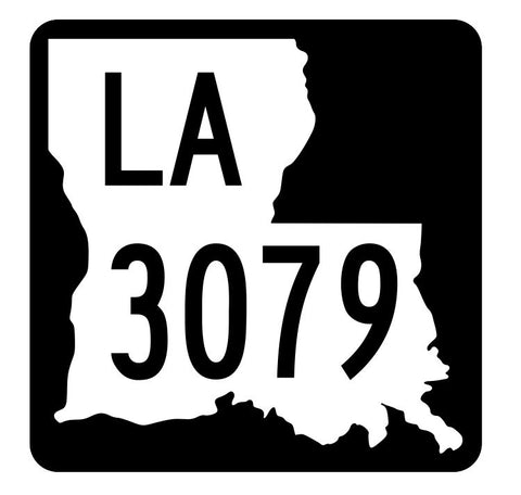 Louisiana State Highway 3079 Sticker Decal R6507 Highway Route Sign