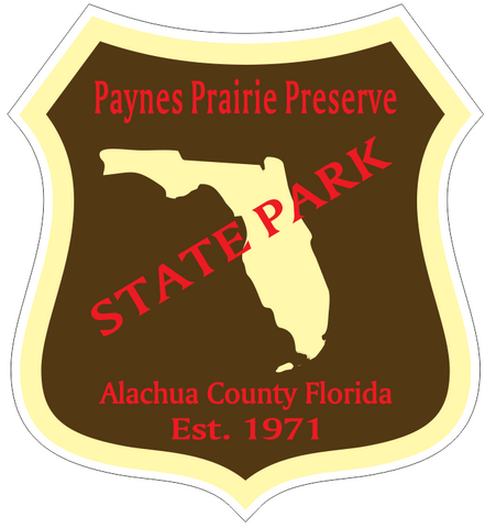 Paynes Prairie Preserve Florida State Park Sticker R6776