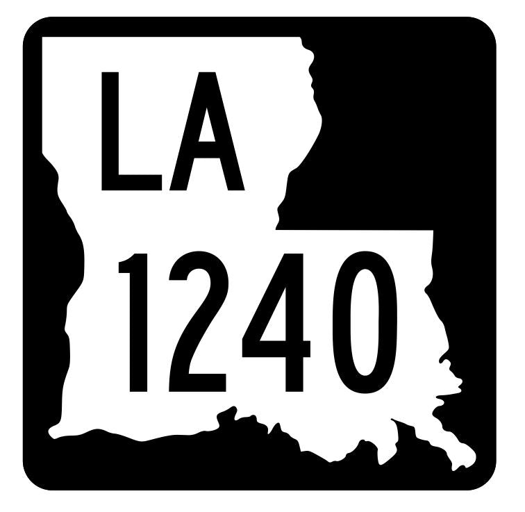 Louisiana State Highway 1240 Sticker Decal R6461 Highway Route Sign