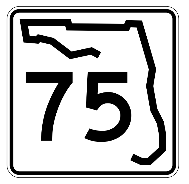 Florida State Road 75 Sticker Decal R1408 Highway Sign - Winter Park Products