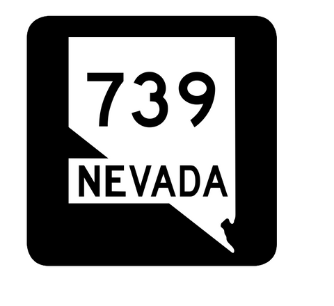 Nevada State Route 739 Sticker R3132 Highway Sign Road Sign