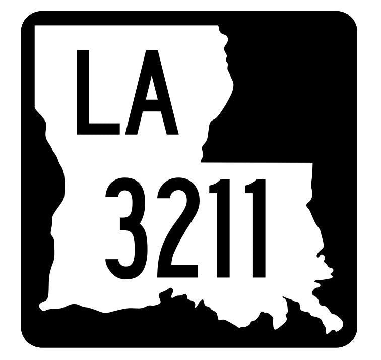 Louisiana State Highway 3211 Sticker Decal R6556 Highway Route Sign