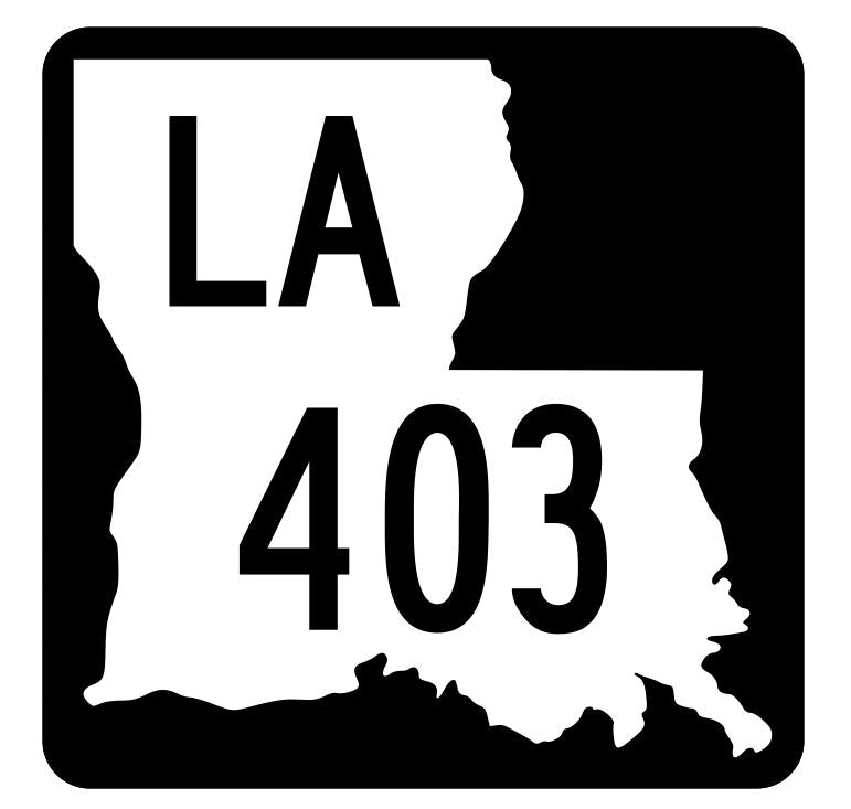 Louisiana State Highway 403 Sticker Decal R5934 Highway Route Sign