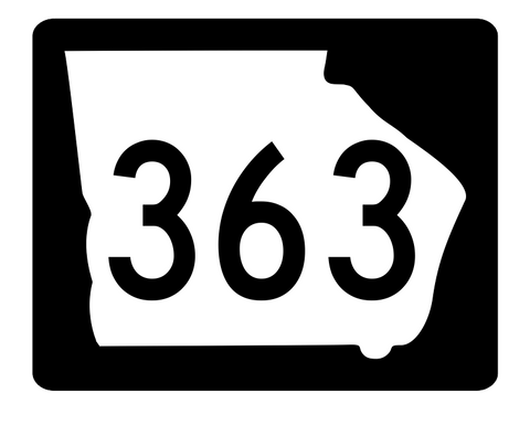 Georgia State Route 363 Sticker R4025 Highway Sign Road Sign Decal