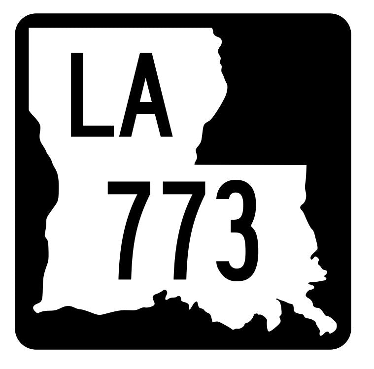 Louisiana State Highway 773 Sticker Decal R6087 Highway Route Sign