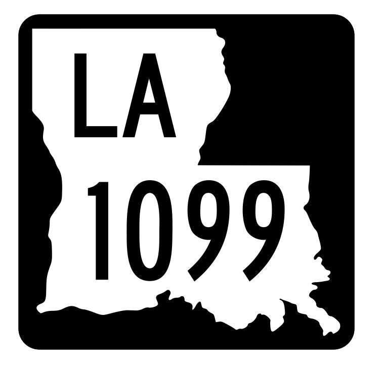 Louisiana State Highway 1099 Sticker Decal R6347 Highway Route Sign