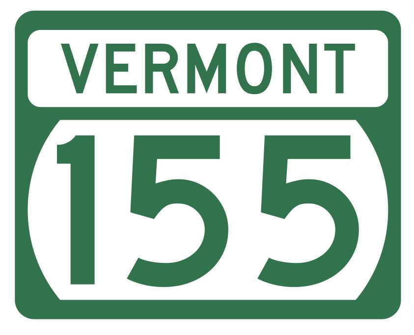 Vermont State Highway 155 Sticker Decal R5339 Highway Route Sign