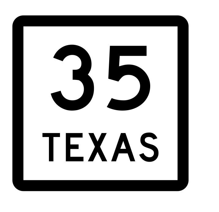 Texas State Highway 35 Sticker Decal R2289 Highway Sign - Winter Park Products