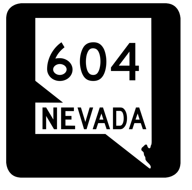 Nevada State Route 604 Sticker R3106 Highway Sign Road Sign