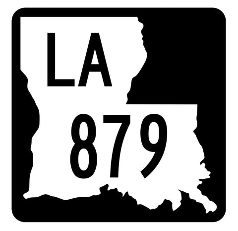 Louisiana State Highway 879 Sticker Decal R6172 Highway Route Sign