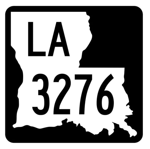 Louisiana State Highway 3276 Sticker Decal R6591 Highway Route Sign