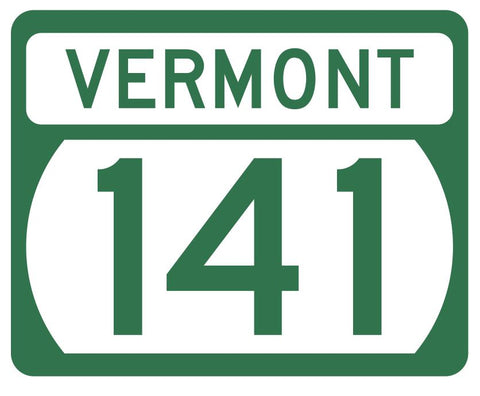 Vermont State Highway 141 Sticker Decal R5335 Highway Route Sign