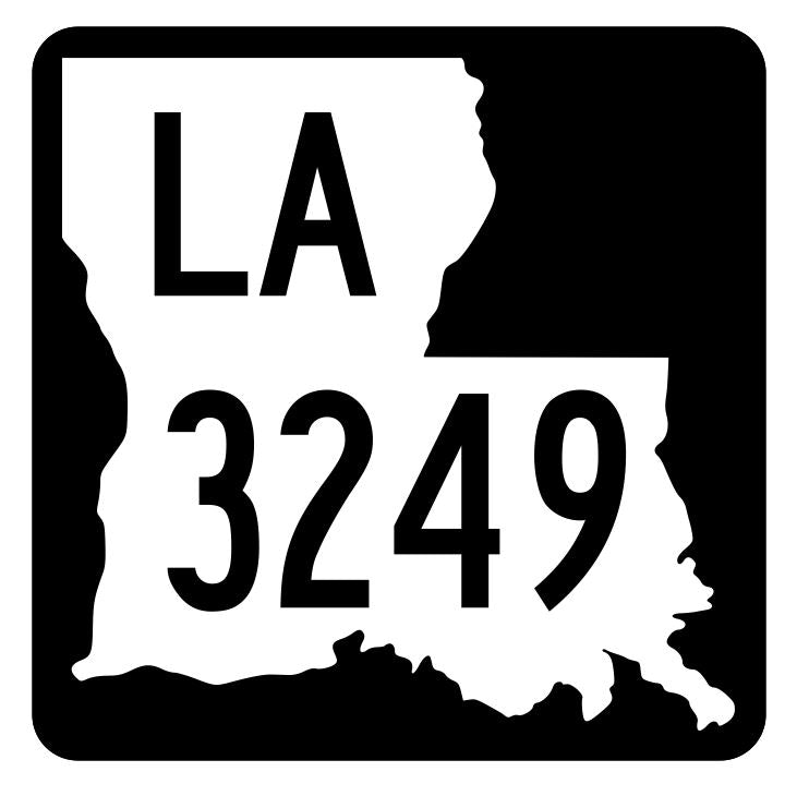 Louisiana State Highway 3249 Sticker Decal R6572 Highway Route Sign