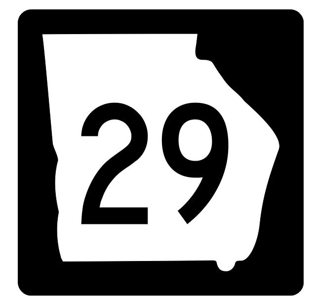 Georgia State Route 29 Sticker R3578 Highway Sign