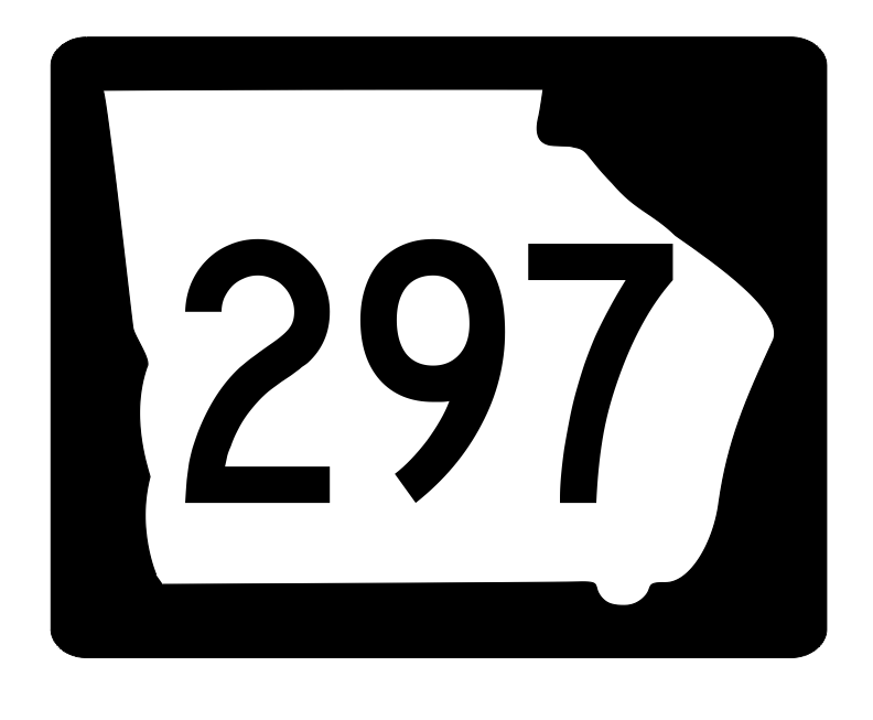 Georgia State Route 297 Sticker R3961 Highway Sign