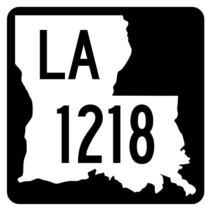 Louisiana State Highway 1218 Sticker Decal R6440 Highway Route Sign