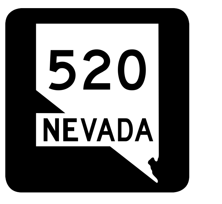 Nevada State Route 520 Sticker R3083 Highway Sign Road Sign