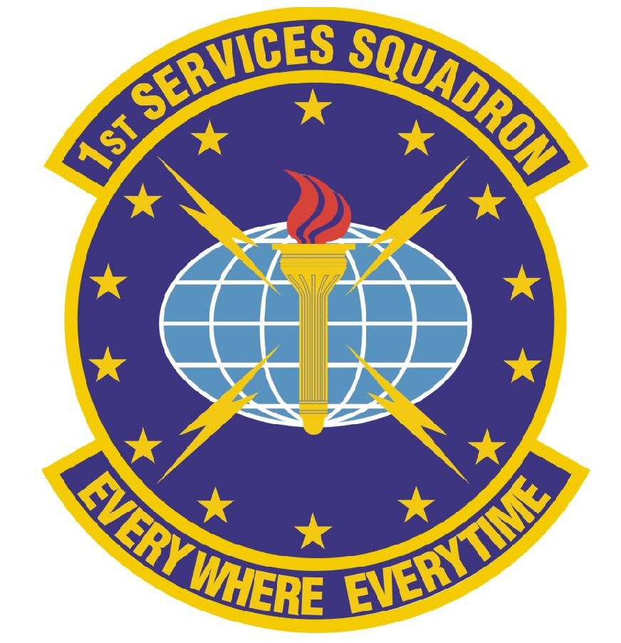 1ST SERVICES SQUADRON Sticker Armed Forces Decal M306 - Winter Park Products