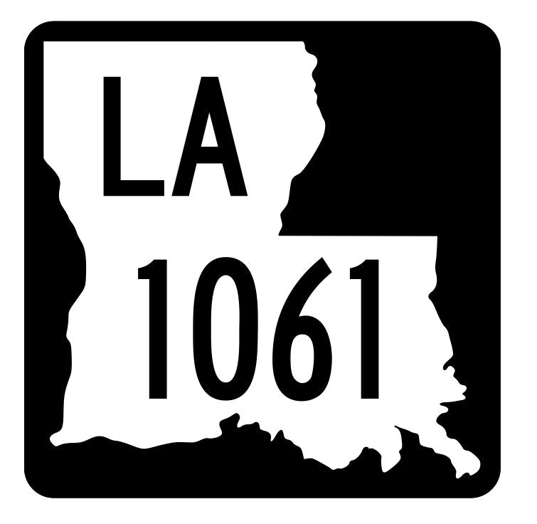 Louisiana State Highway 1061 Sticker Decal R6319 Highway Route Sign