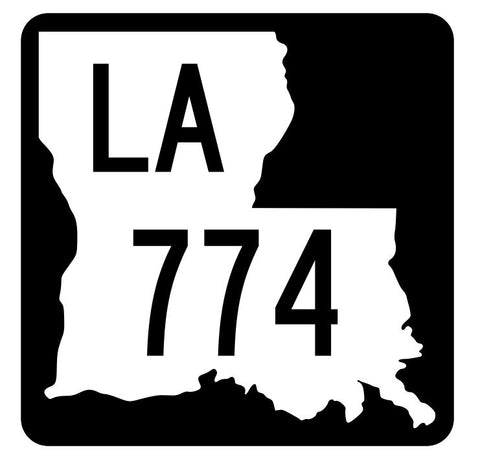 Louisiana State Highway 774 Sticker Decal R6088 Highway Route Sign