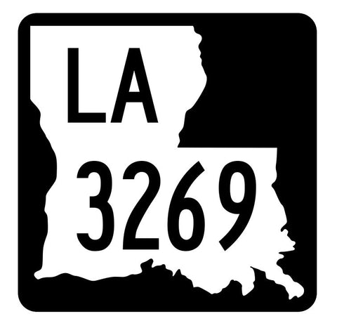 Louisiana State Highway 3269 Sticker Decal R6588 Highway Route Sign