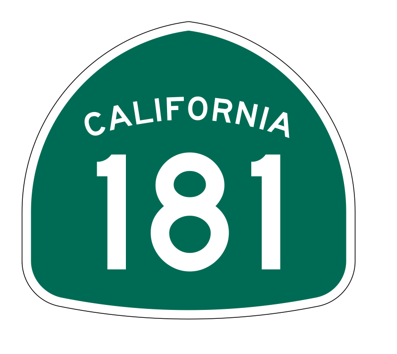 California State Route 181 Sticker Decal R1249 Highway Sign - Winter Park Products