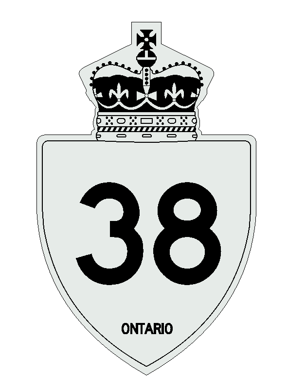 Ontario Highway 38 Sticker Decal R1061 Highway Sign Road Sign - Winter Park Products