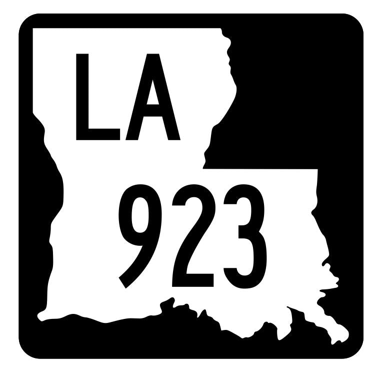 Louisiana State Highway 923 Sticker Decal R6196 Highway Route Sign