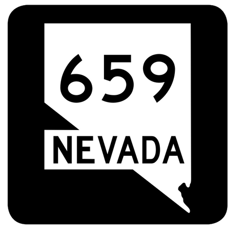 Nevada State Route 659 Sticker R3115 Highway Sign Road Sign