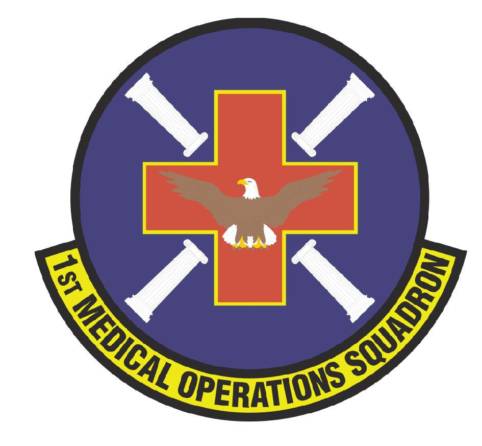 1ST MEDICAL OPERATIONS SQUADRON Sticker Armed Forces Decal M304 - Winter Park Products