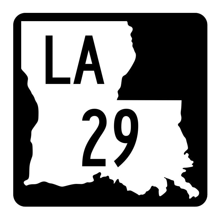 Louisiana State Highway 29 Sticker Decal R5756 Highway Route Sign