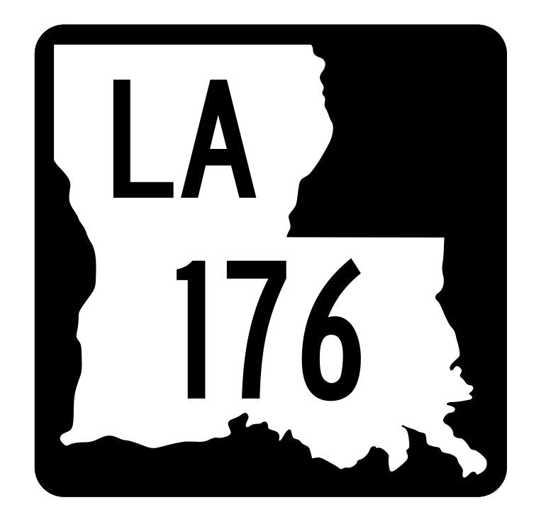 Louisiana State Highway 176 Sticker Decal R5887 Highway Route Sign