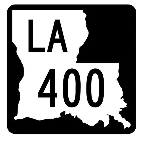 Louisiana State Highway 400 Sticker Decal R5931 Highway Route Sign