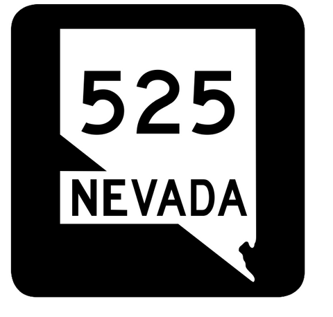 Nevada State Route 525 Sticker R3084 Highway Sign Road Sign