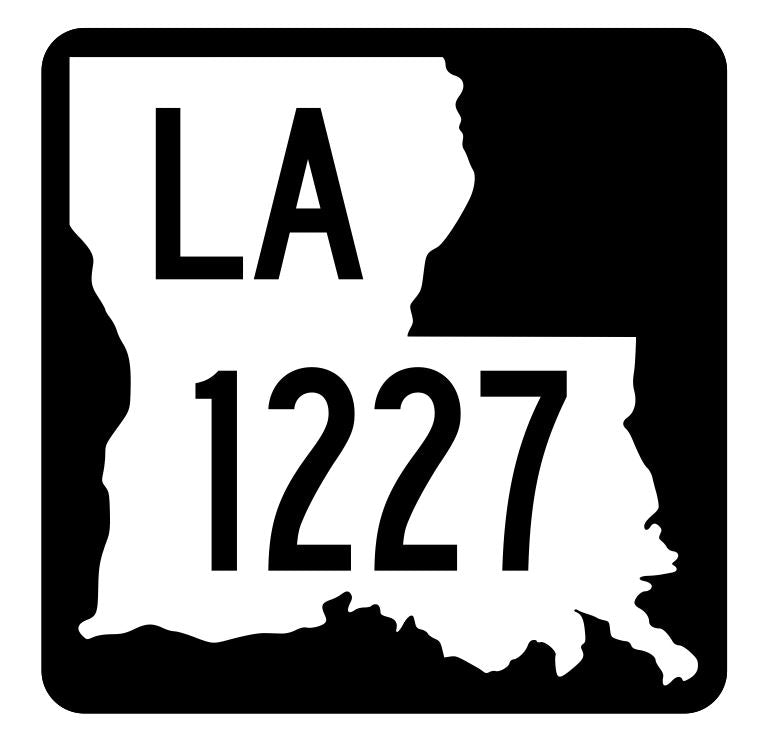 Louisiana State Highway 1227 Sticker Decal R6448 Highway Route Sign