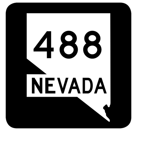 Nevada State Route 488 Sticker R3073 Highway Sign Road Sign