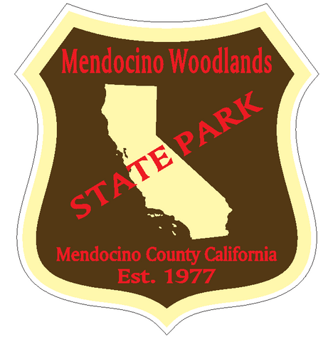 Mendocino Woodlands State Park Sticker R6674 California