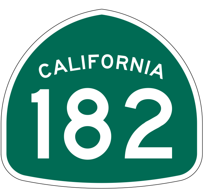 California State Route 182 Sticker Decal R1250 Highway Sign - Winter Park Products