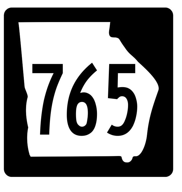 Georgia State Route 765 Sticker R4079 Highway Sign Road Sign Decal