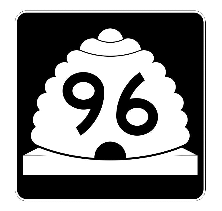 Utah State Highway 96 Sticker Decal R5423 Highway Route Sign